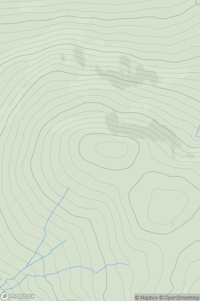 Thumbnail image for Beinn Dubh [Killilan to Inverness] showing contour plot for surrounding peak